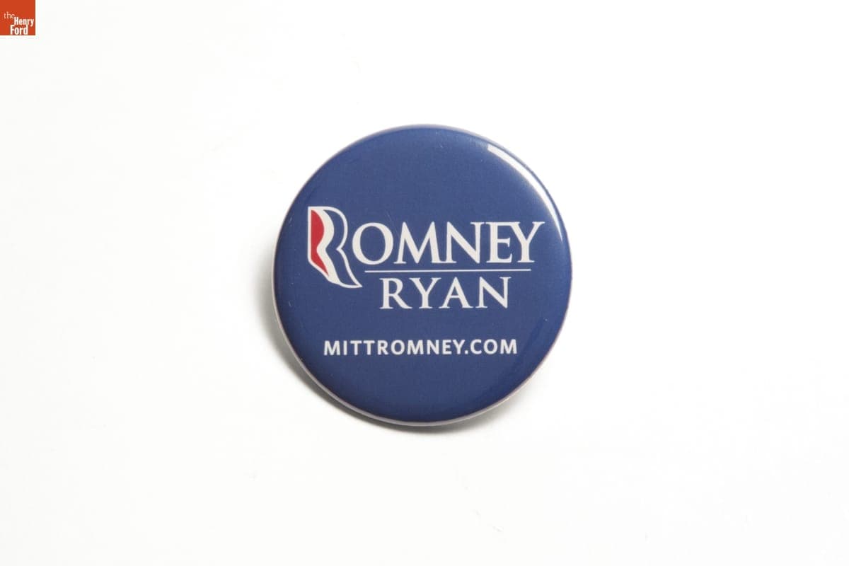 Romney-Ryan Button, 2012
