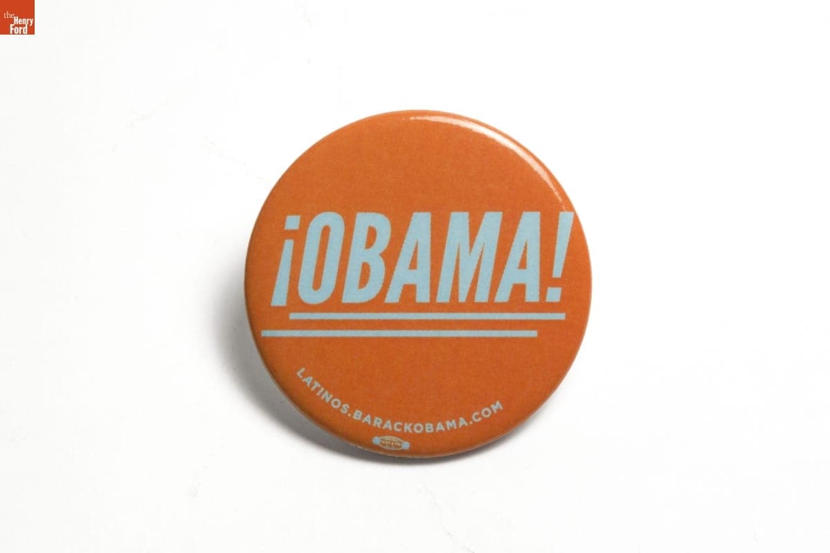Latinos for Obama Button, 2012