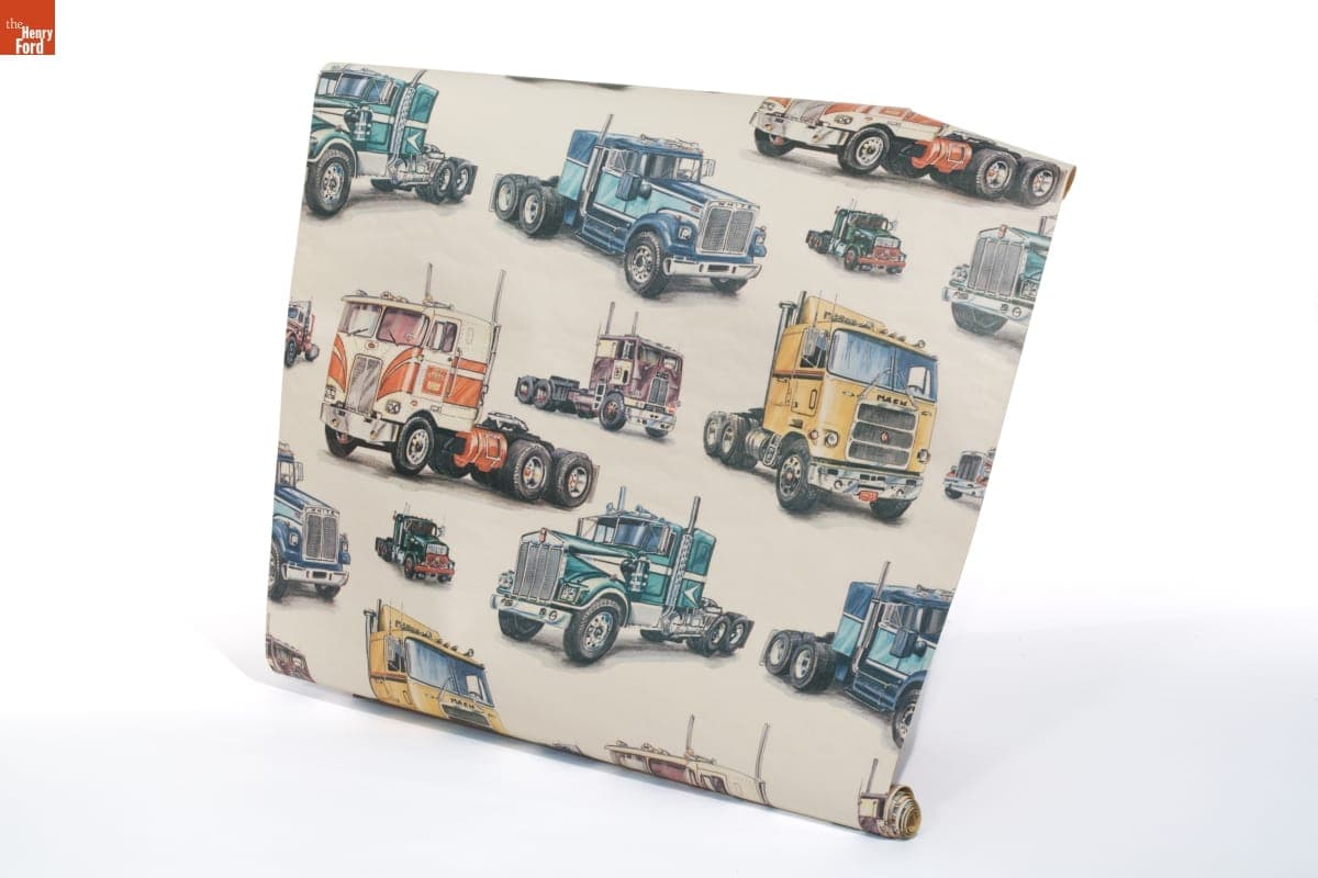 Semi-Tractors Theme Wallpaper, 1980-1990