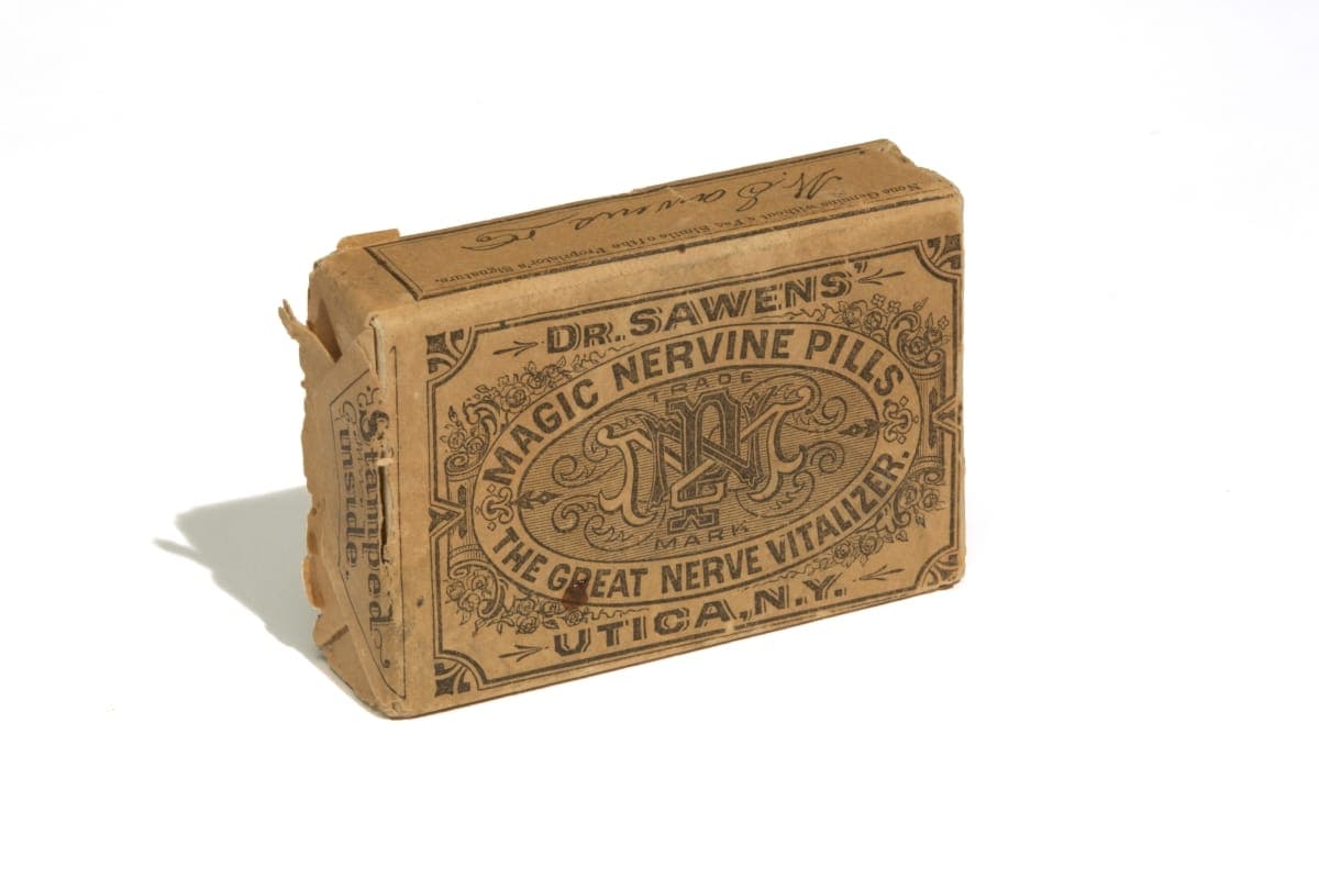 Dr. Sawens Magic Nervine Pills, 1868-1883