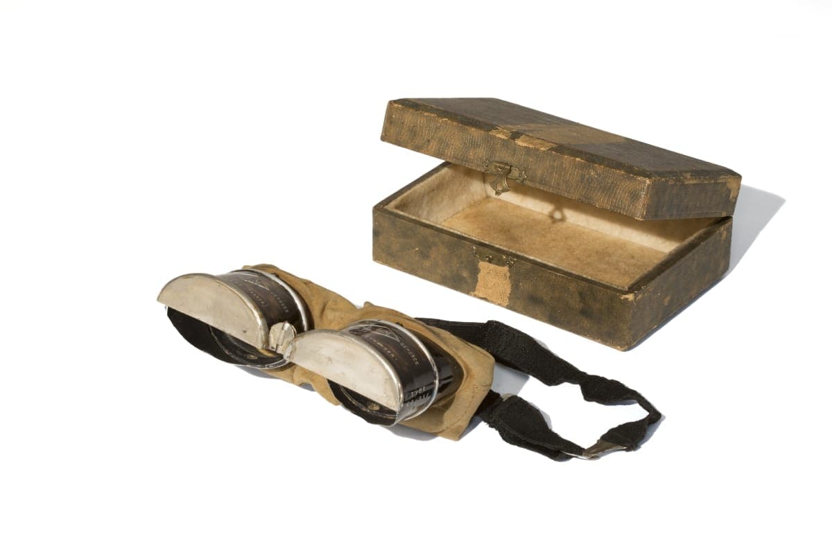 Automobile Racing Goggles, Used by Joe Tracy, circa 1905
