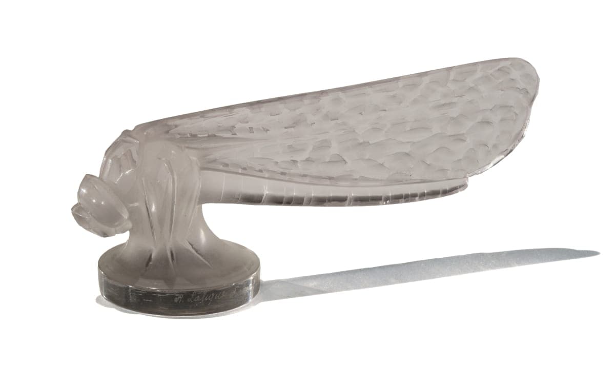 Lalique "Petite Libellule" Dragonfly Hood Ornament, circa 1928