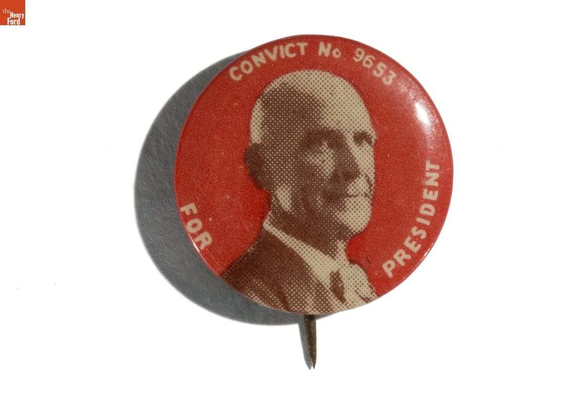 Eugene V. Debs Campaign Button, 1920