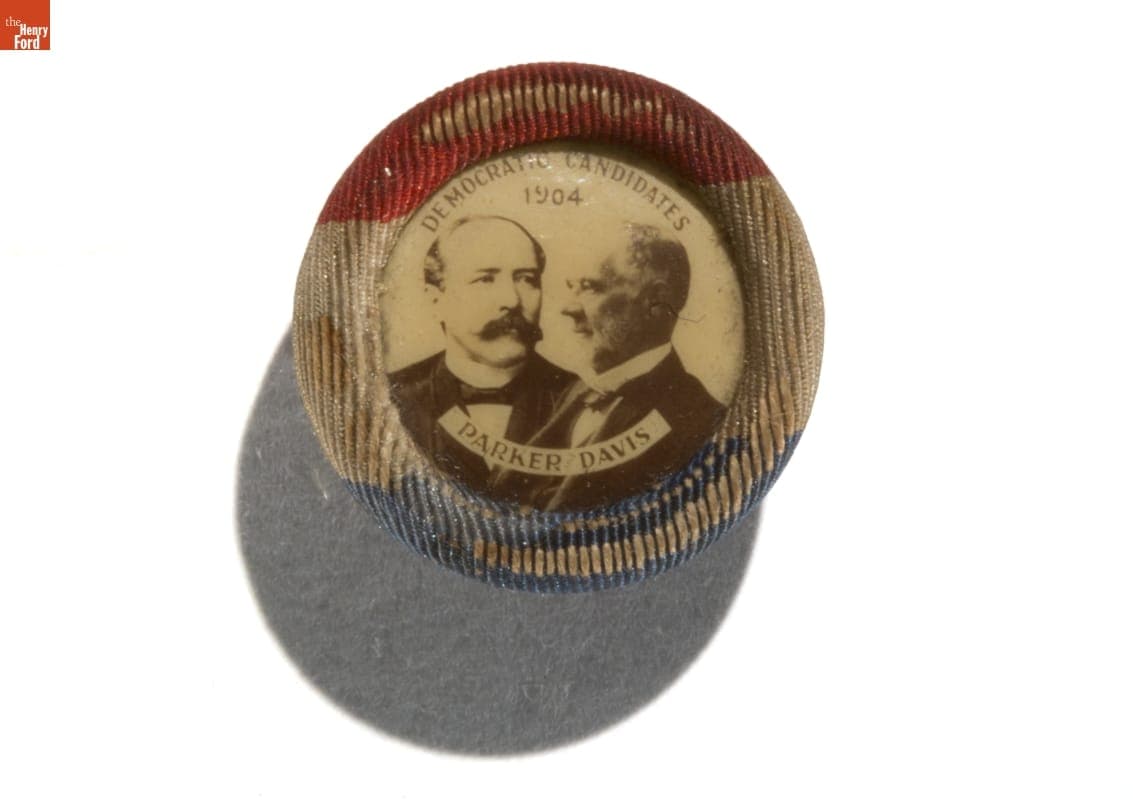 Parker-Davis Campaign Button, 1904
