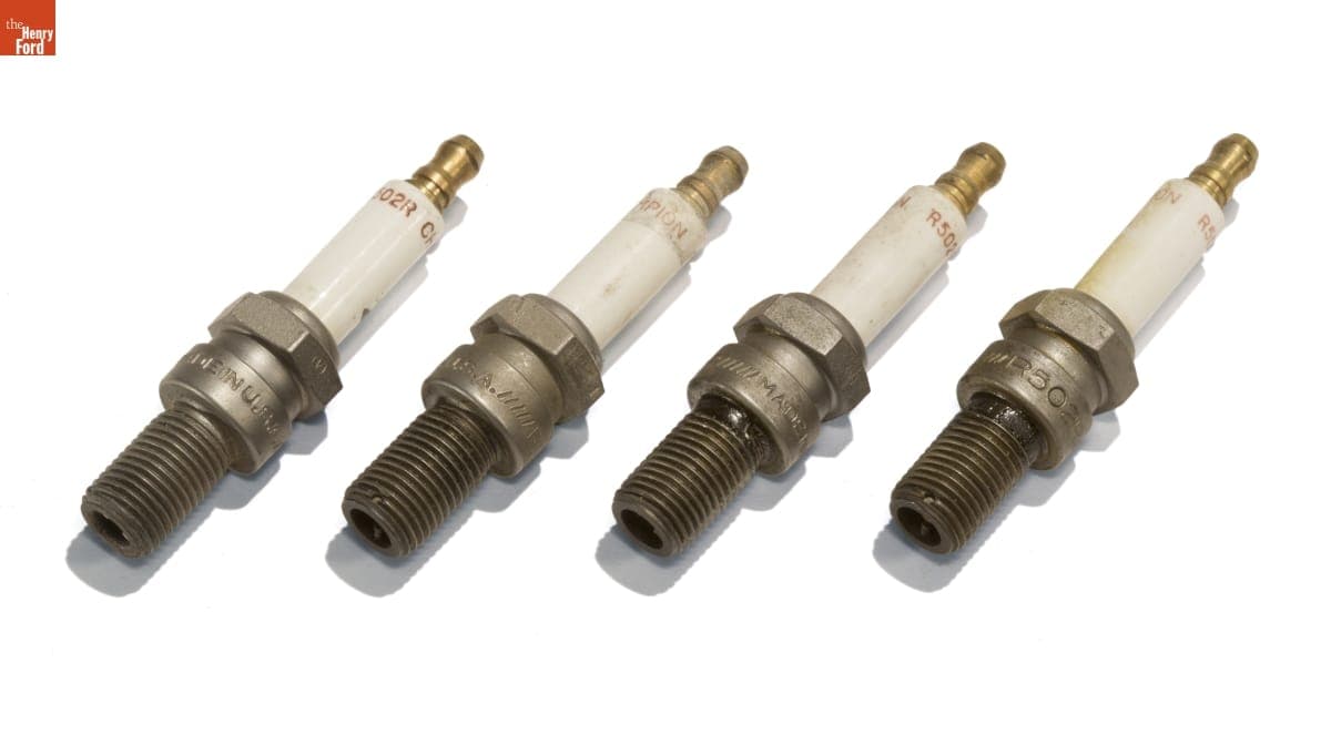 Set of Champion R502R Racing Spark Plugs, 1960-1980