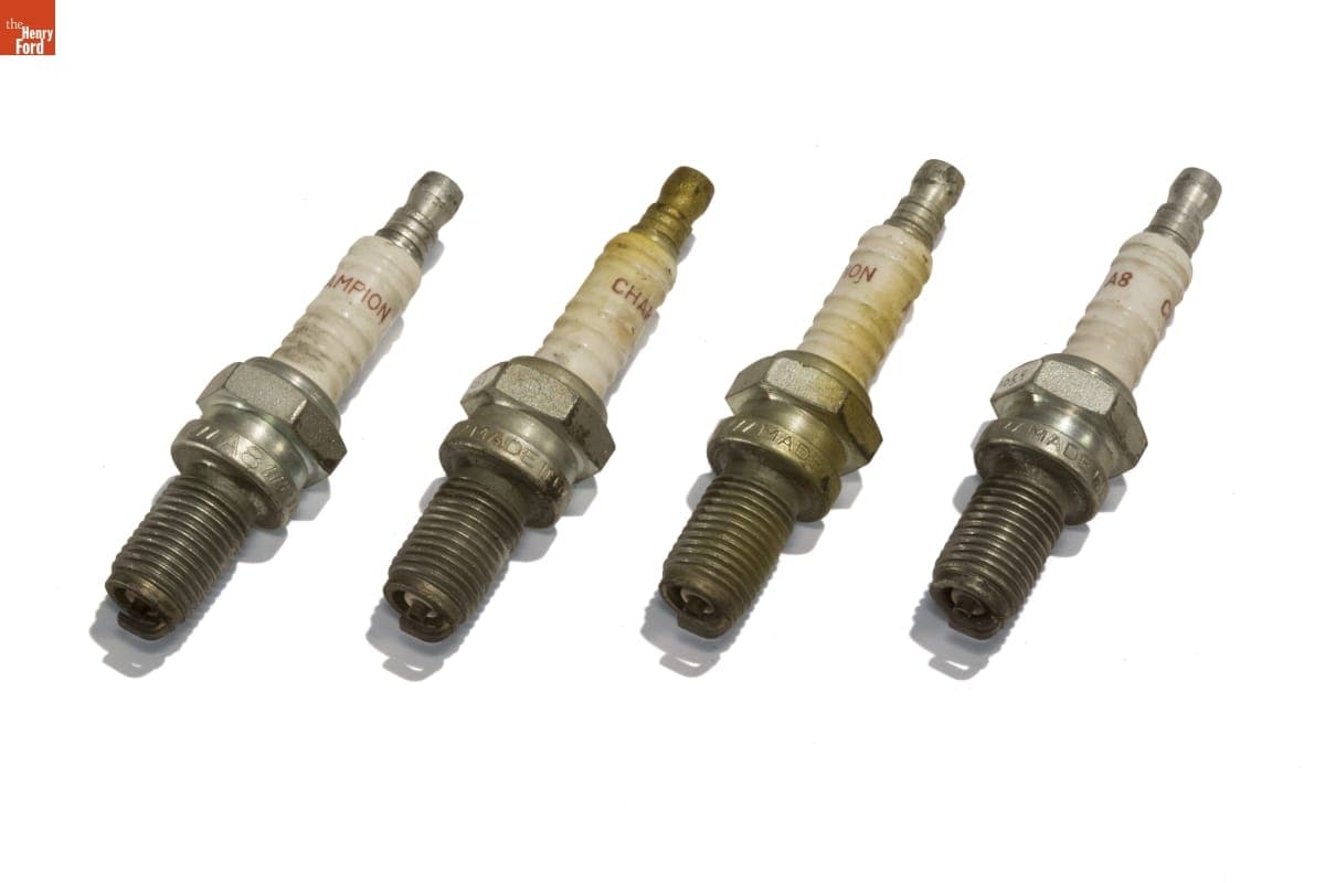 Set of Champion A8 Racing Spark Plugs, 1960-1980