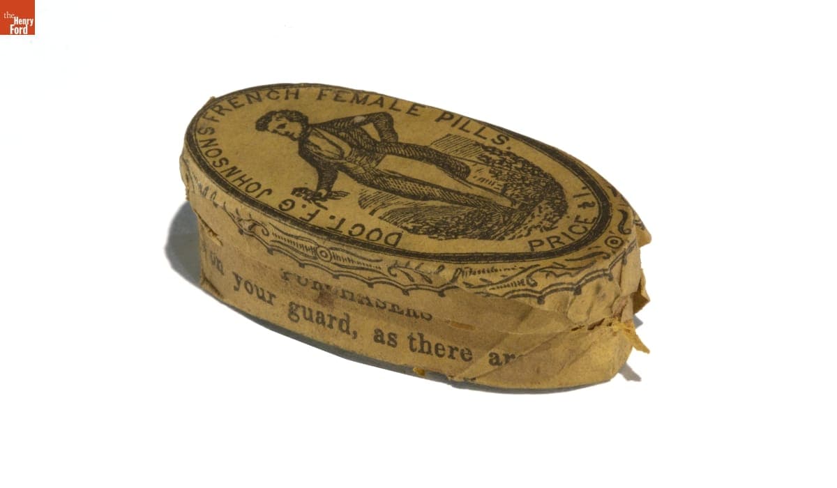 Dr. F. G. Johnson's French Female Pills, 1840-1860