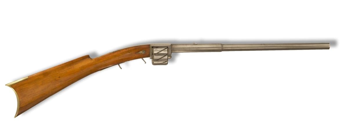 Whittier Percussion Revolving Rifle, circa 1840
