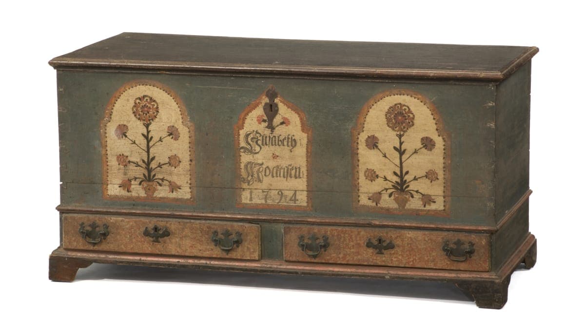 Chest, Made for Elisabeth Mockersen, 1794