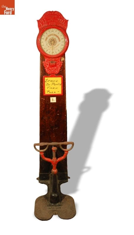 Atlas Lifter Arcade Game, "Test Your Strength," circa 1904