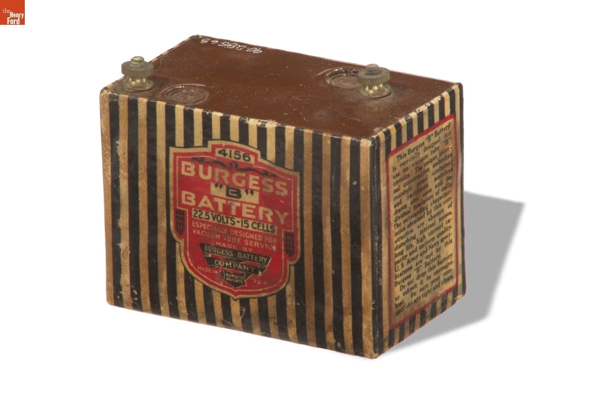 Burgess Dry-Cell Battery, No. 4156, 1924-1926