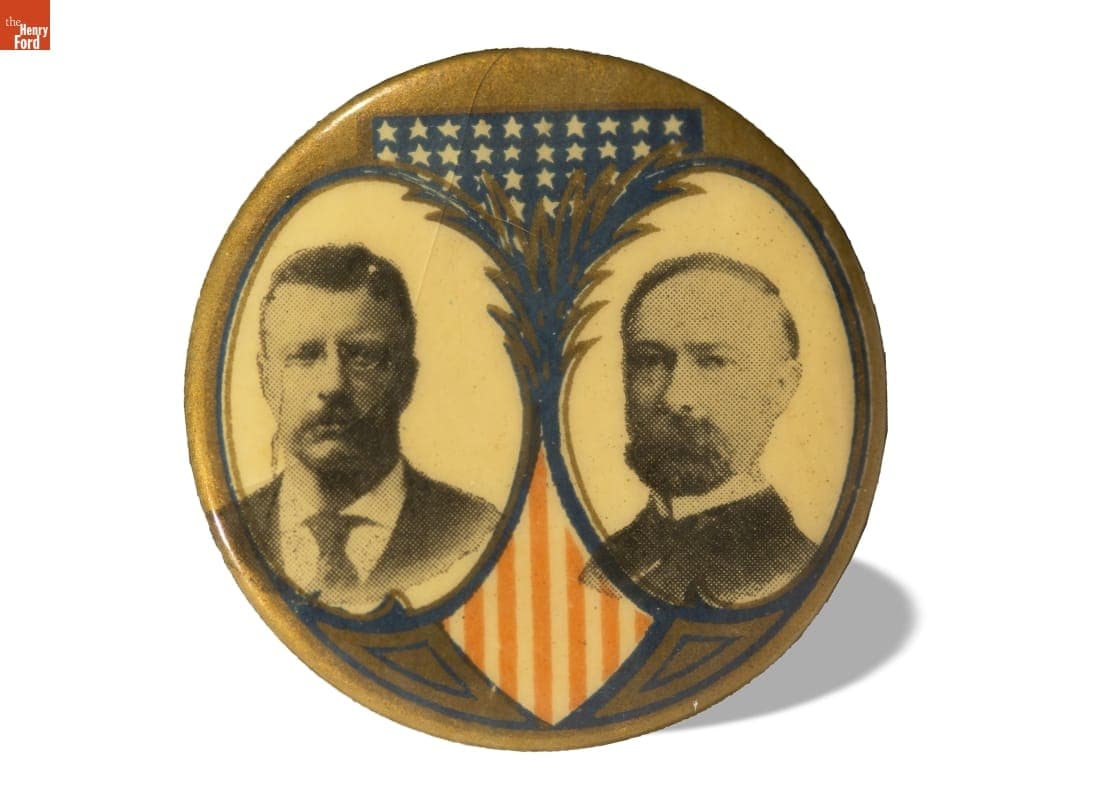 Roosevelt-Fairbanks Campaign Button, 1904