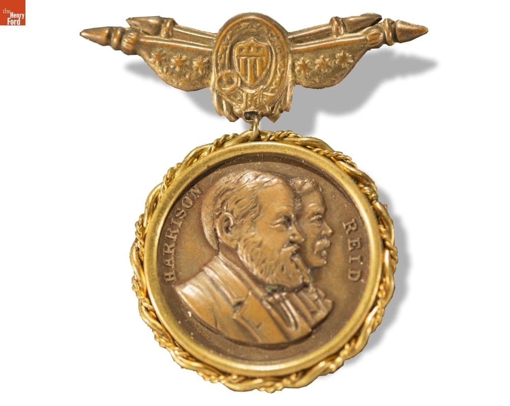 Harrison-Reid Campaign Badge, 1892