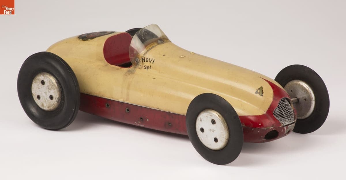 Supersonic "Super Spur" Gas-Powered Racing Tether Car, 1948
