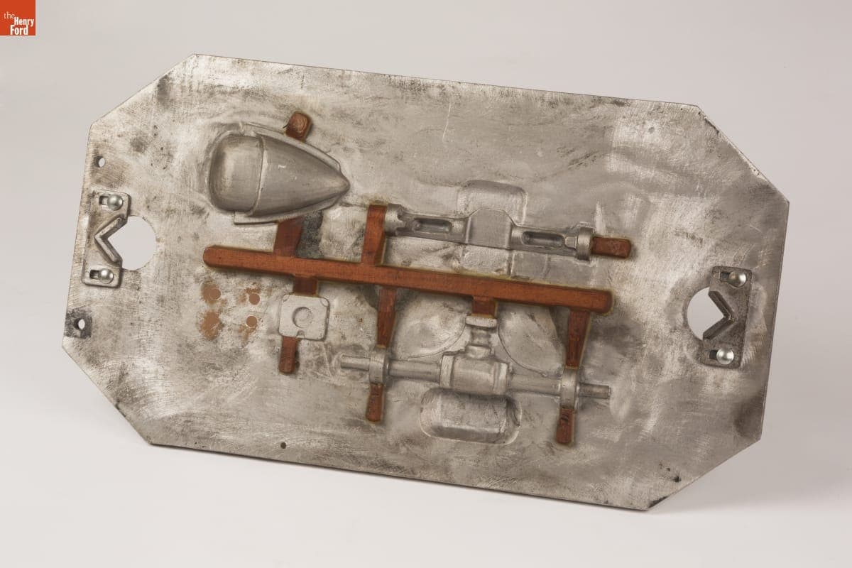 Casting Plate for Matthews "Silver Streak" Gas-Powered Racing Tether Car, 1939