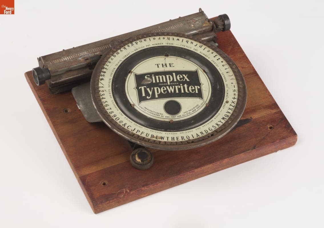 Simplex Typewriter, 1892-1900