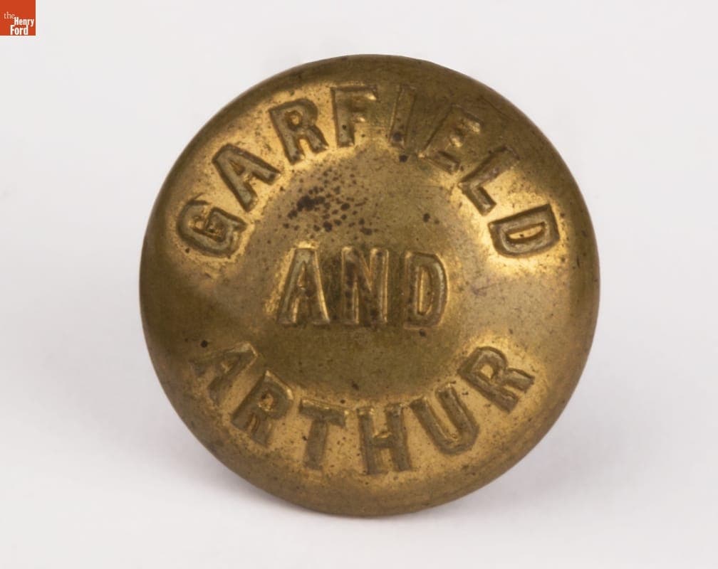 Garfield-Arthur Campaign Button, 1880