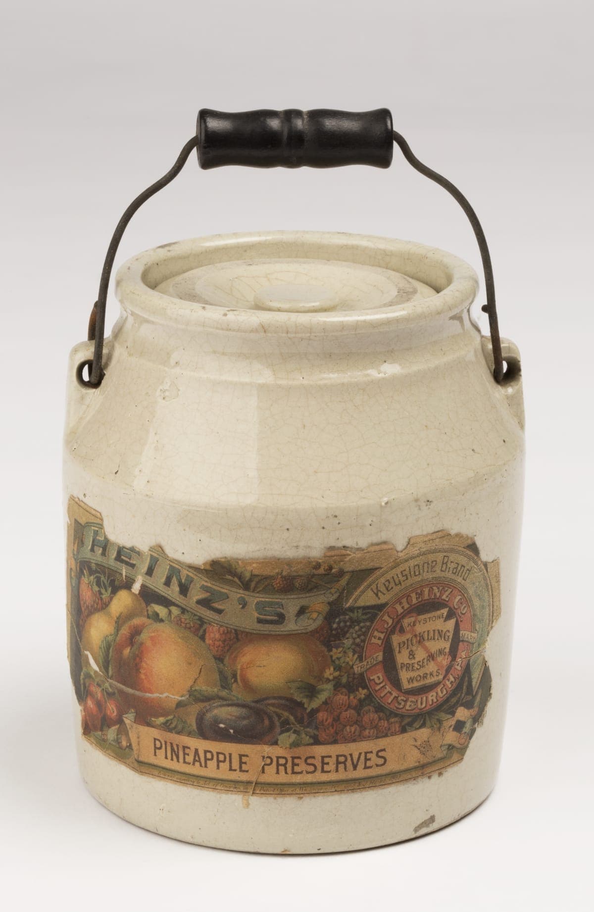Heinz's Pineapple Preserves Crock, 1890-1920