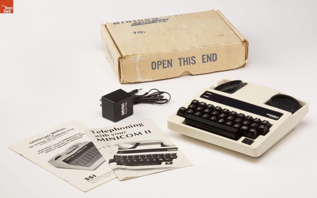 MiniCom II Telecommunications Device for the Deaf (TDD), 1983