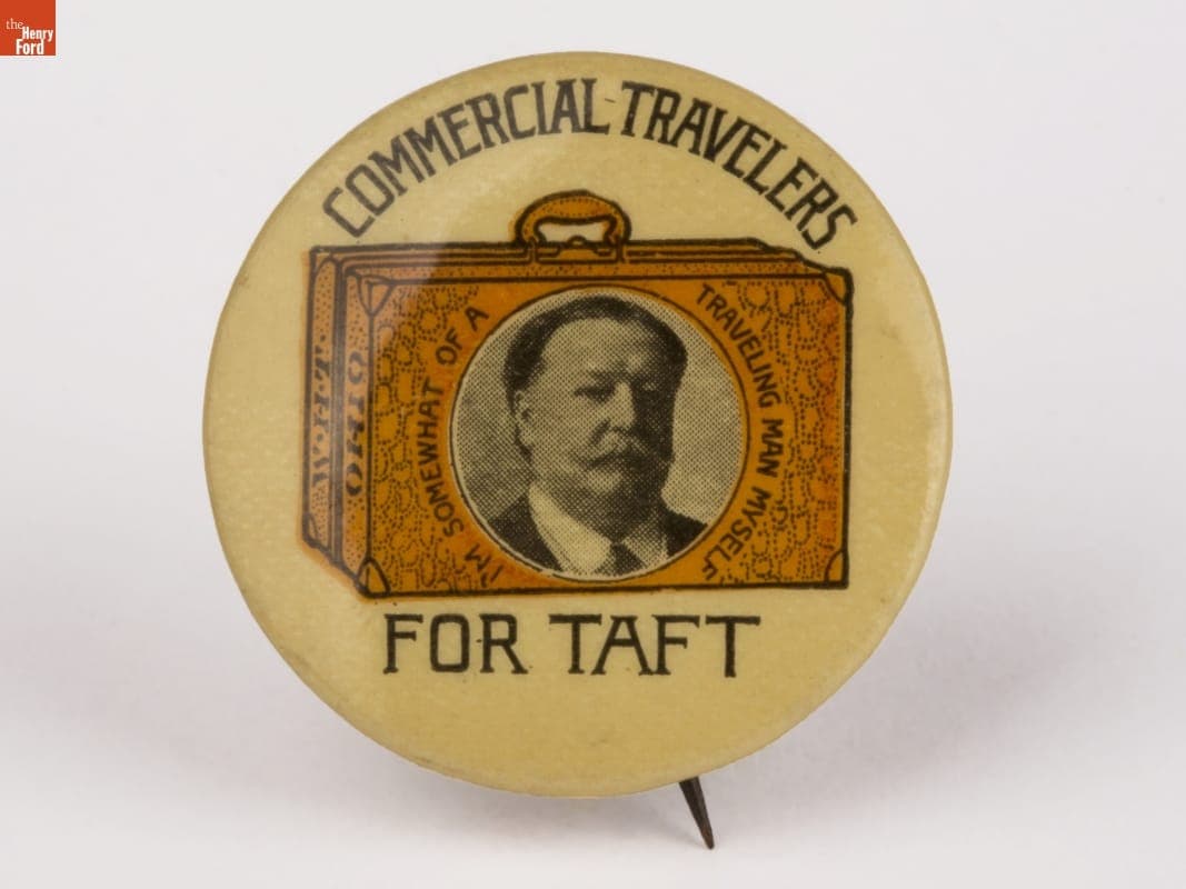 William Howard Taft Campaign Button, 1908