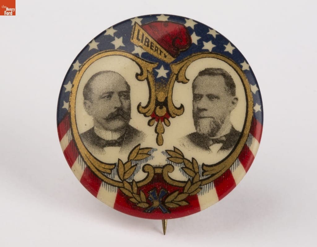Parker-Davis Campaign Button, 1904