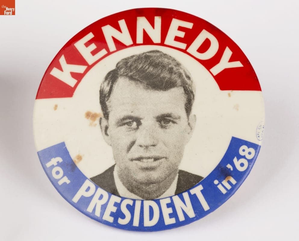 Robert Kennedy Campaign Button, 1968
