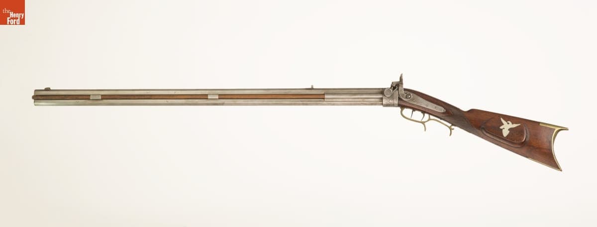 Double-Barreled Percussion Rifle, circa 1870