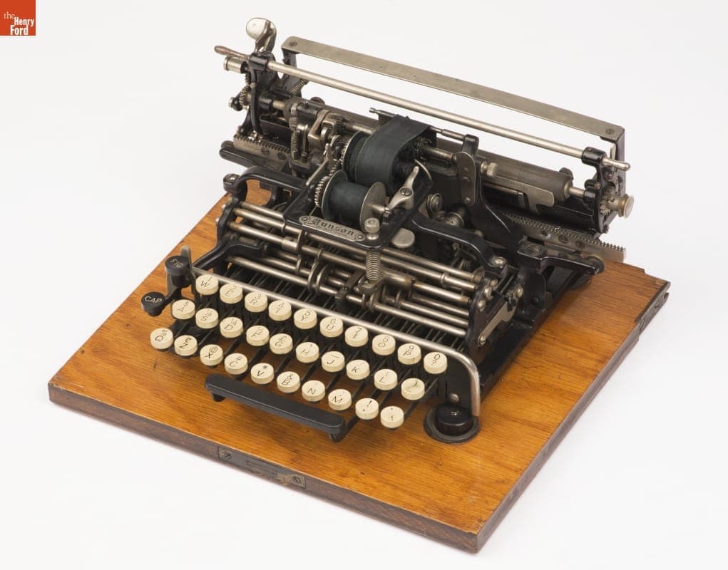 Munson Typewriter, Used by William Gray Purcell