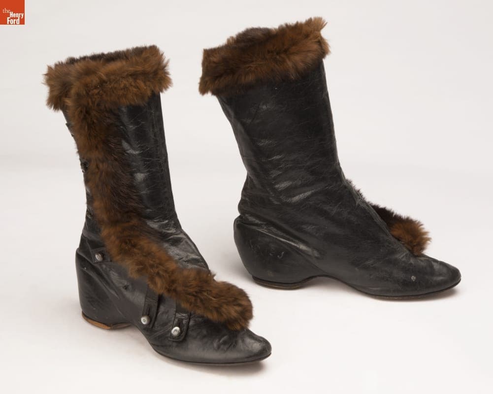 Women's Carriage Boots, Used by Mrs. William Oliver Craig, circa 1910