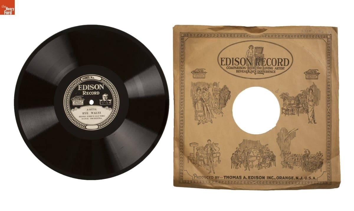 Edison Diamond Disc Record, "Rye Waltz" and "Grace Waltz Medley," 1925