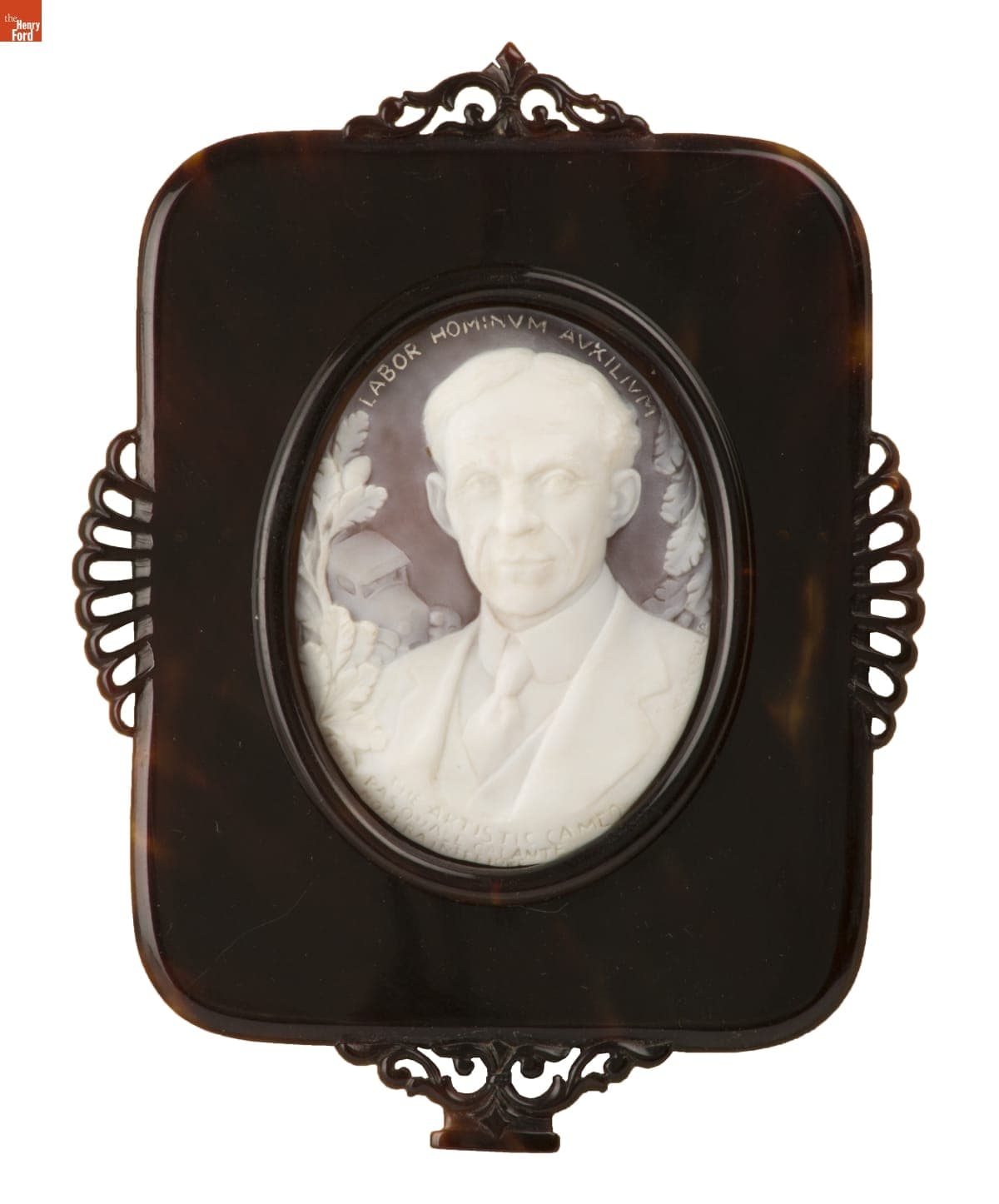 Cameo Portrait of Henry Ford in Presentation Case, 1920-1940