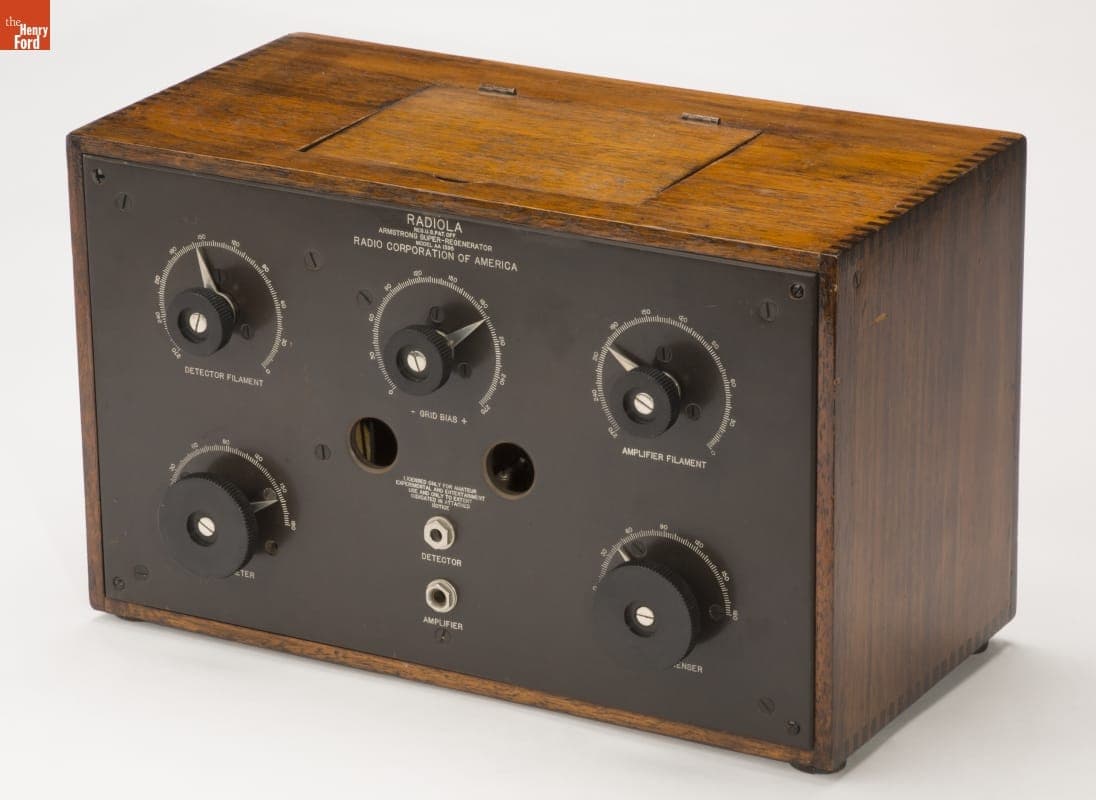 Radiola Broadcast Receiver, Type 1375, Used at Tuckerton Wireless Station, 1922-1923