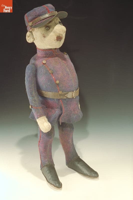Policeman Doll, 1905-1909, Earle Ovington's Mascot "Treize"