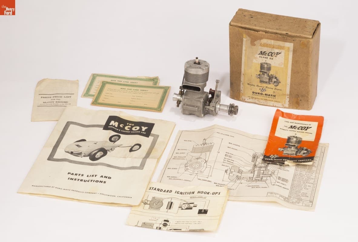 McCoy Super 60 Motor for Gas-Powered Racing Tether Car, 1945-1956