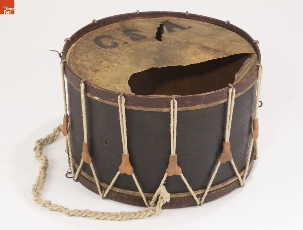 Confederate Bass Drum, Captured at Missionary Ridge, 1860-1863