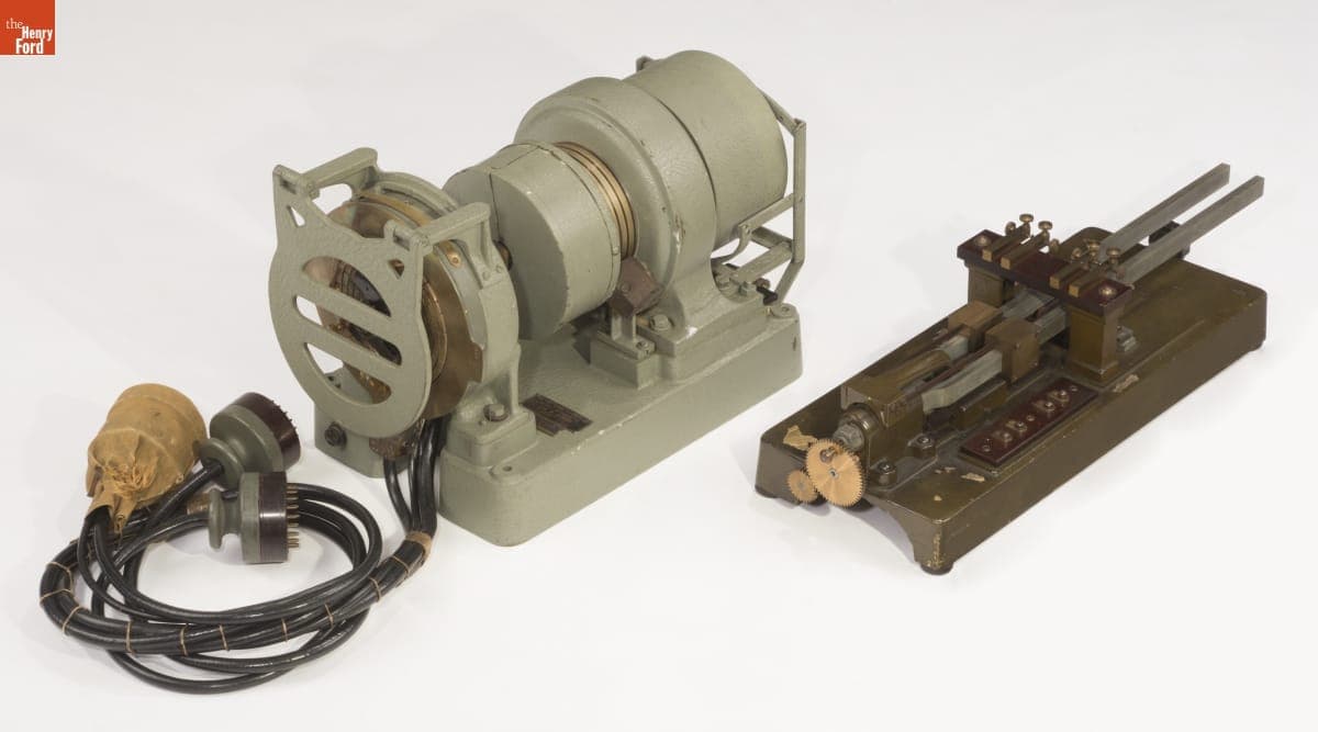 Western Electric Multiplex Distributor and Tuning Fork, circa 1915