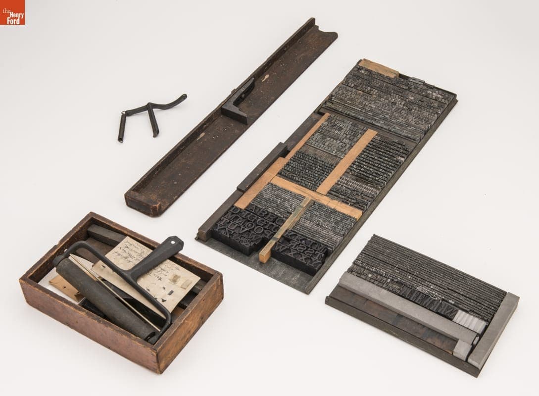 Assorted Printing Type, 1860-1920