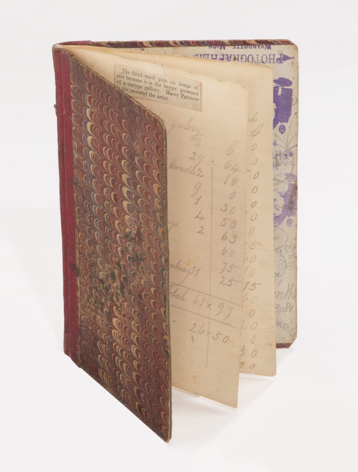 Account Book of the Items Purchased for Harry Patmore's Photographic Studio, 1880-1882