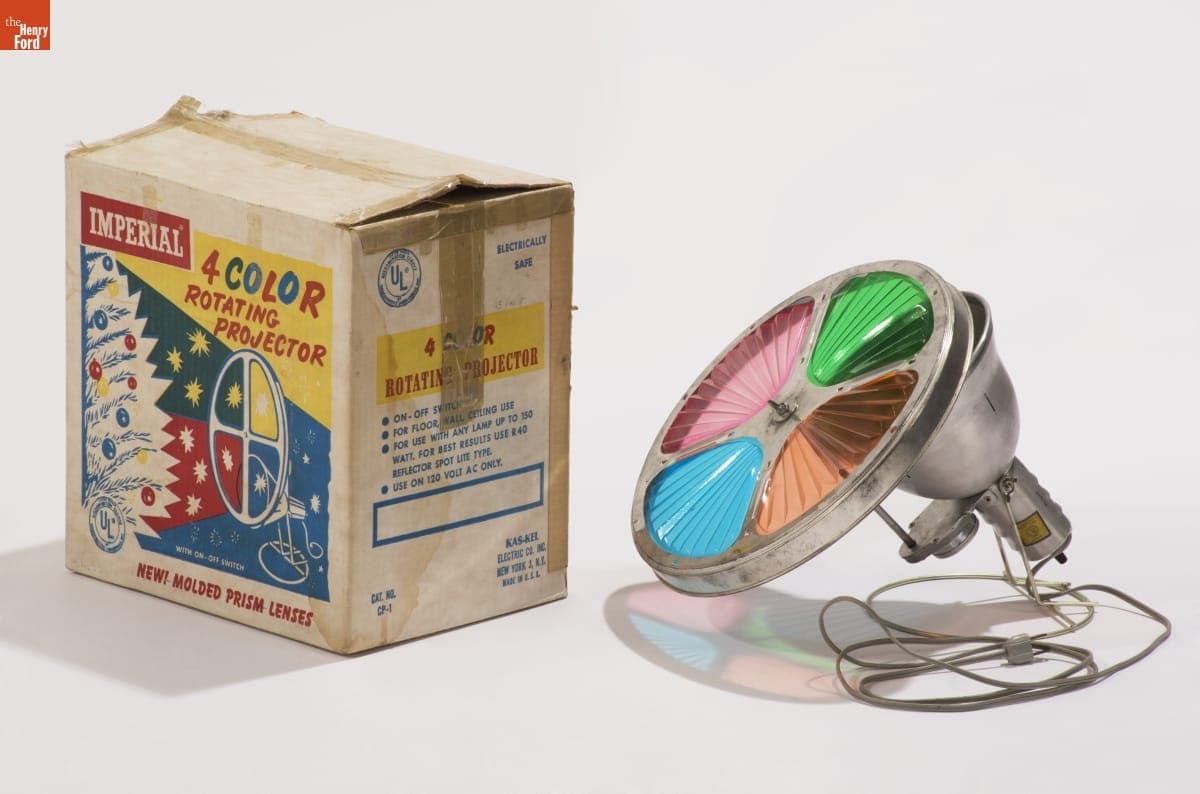 Color Wheel Used to Project Light on an Aluminum Christmas Tree, 1960-1965