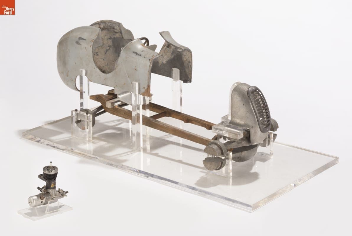 Castings for the Alexander Super-Deluxe Gas-Powered Racing Tether Car, circa 1940