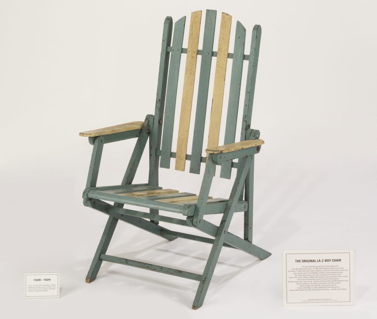 Kna-Shoe Manufacturing Company Reclining Porch Chair, 1928