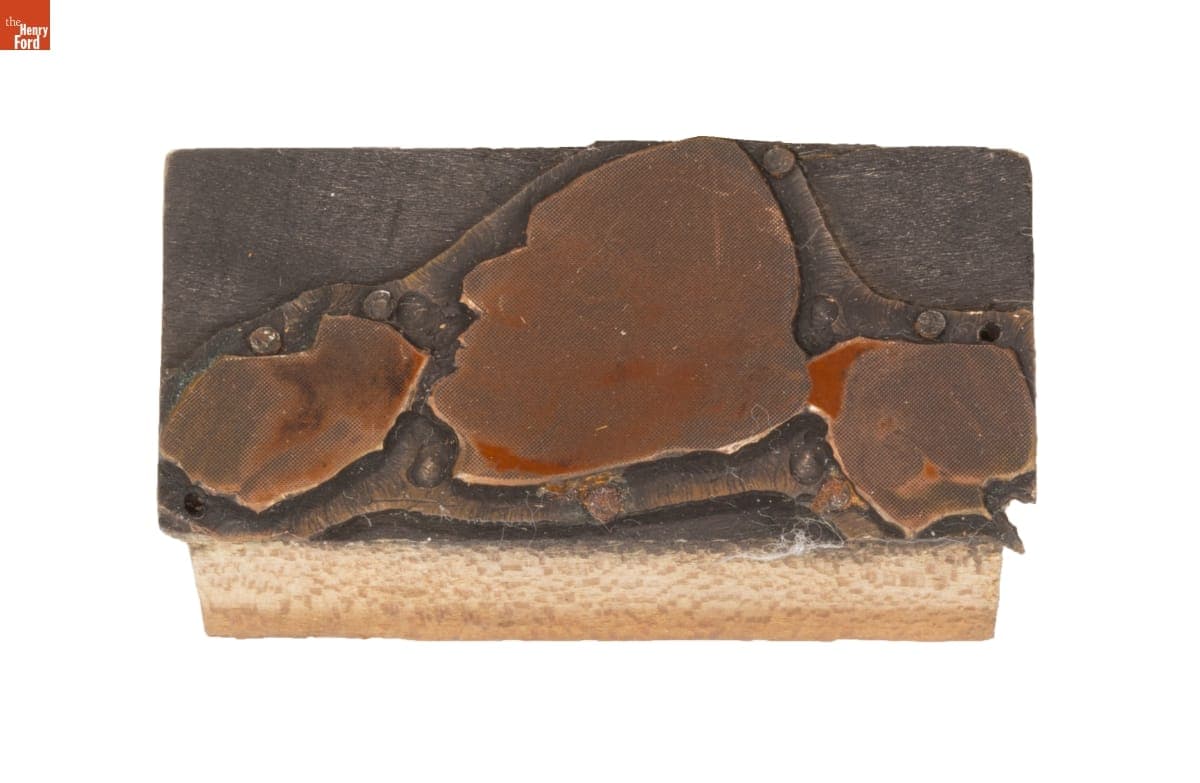 Printing Block, Life Mask of Abraham Lincoln, 1860-1940