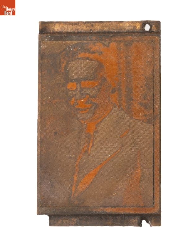 Printing Block, Portrait of Thomas I. Starr, 1935-1954