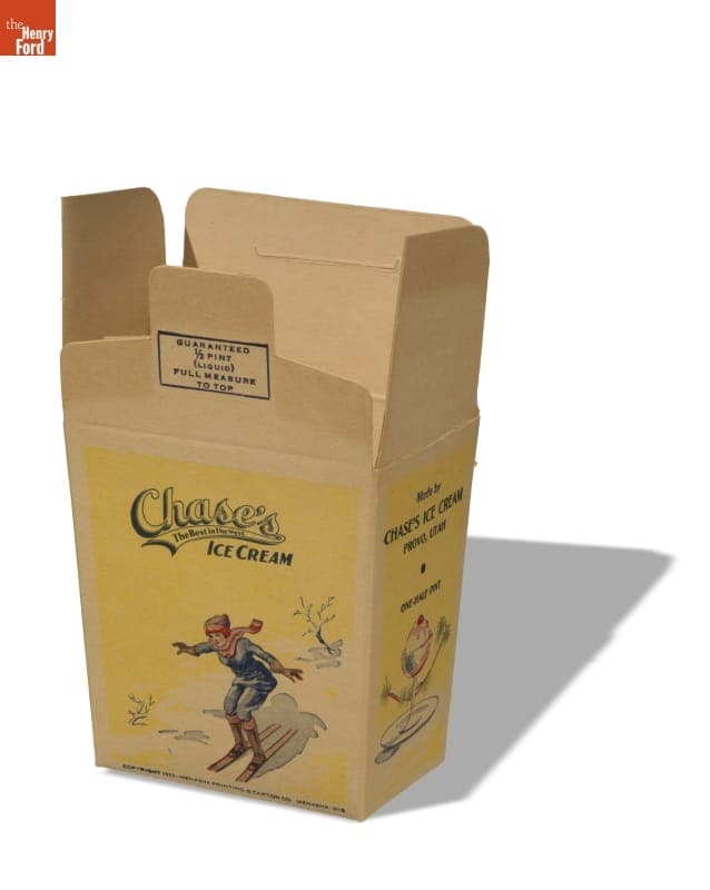 Chase's Ice Cream Carton, 1923-1930