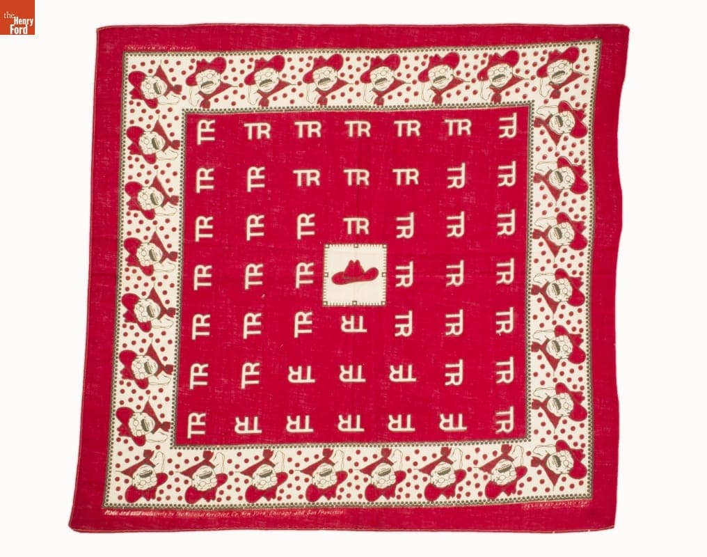 Theodore Roosevelt Campaign Bandanna, 1912