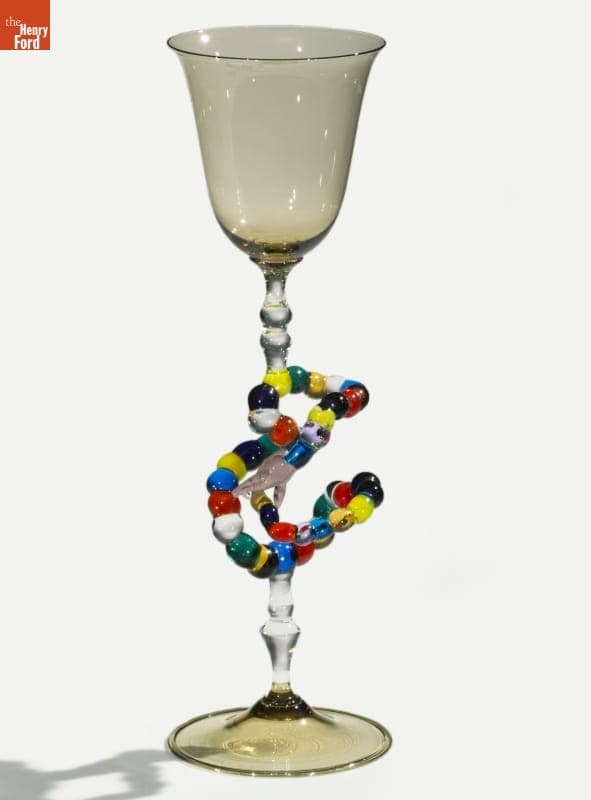 "The NLM Jelly Bean Snake" Goblet by Lucio Bubacco, 2003
