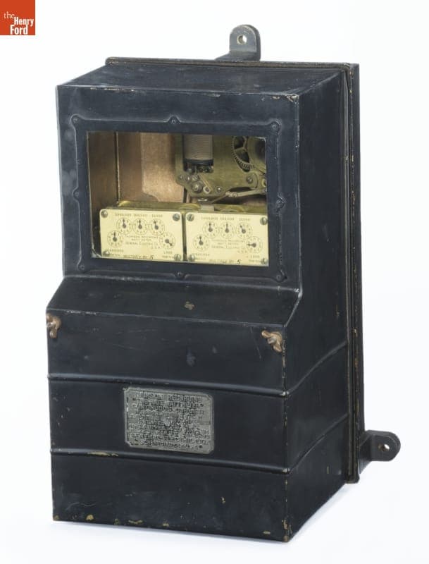 General Electric Thomson Two-Rate Recording Wattmeter, circa 1900