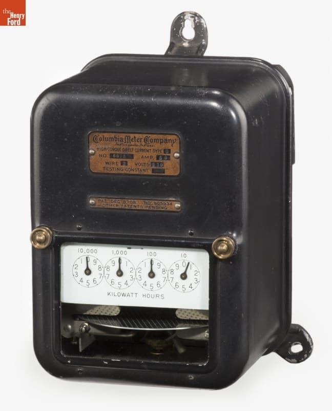 Columbia Meter Company Type D Wattmeter, 1910-1920