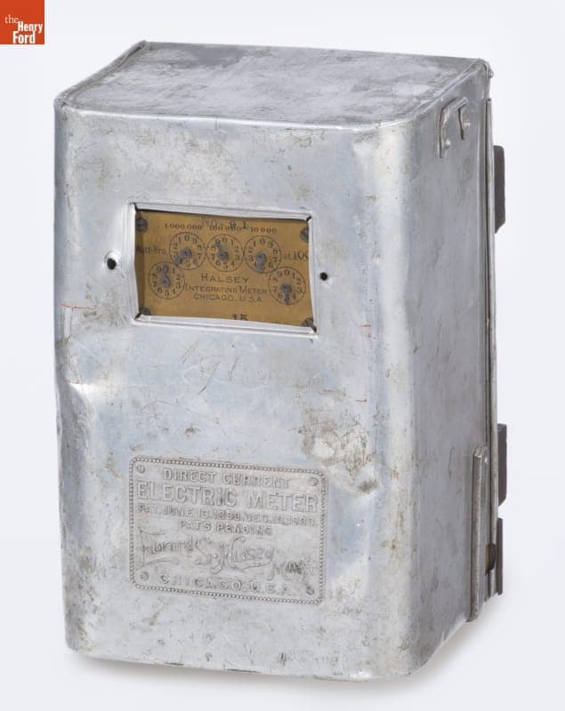 Edward S. Halsey Direct Current Electric Meter, 1897-1903