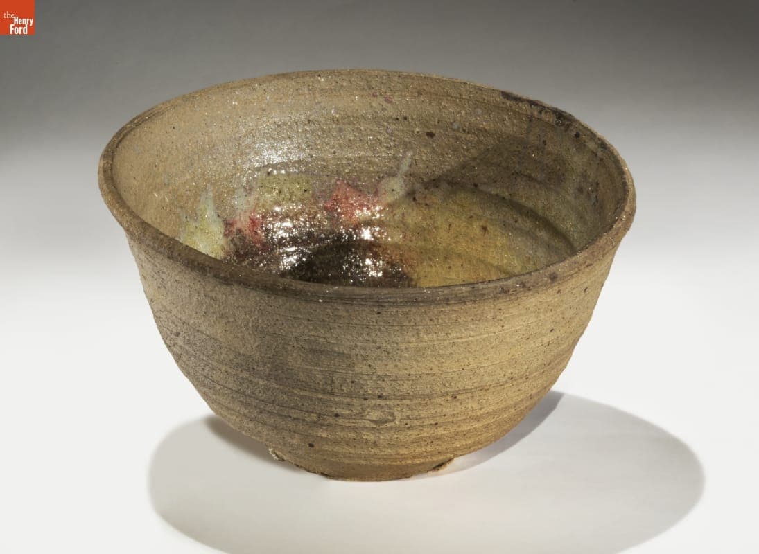 Ceramic Bowl, Used by Harvey K. Littleton to Melt Glass at His Studio, circa 1960